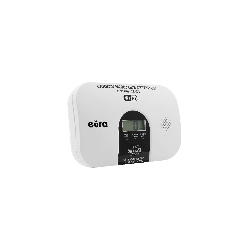 Anglies monoksido detektorius Eura CD-53A2v5300-TY WiFi цена и информация | Dūmų, dujų detektoriai | pigu.lt