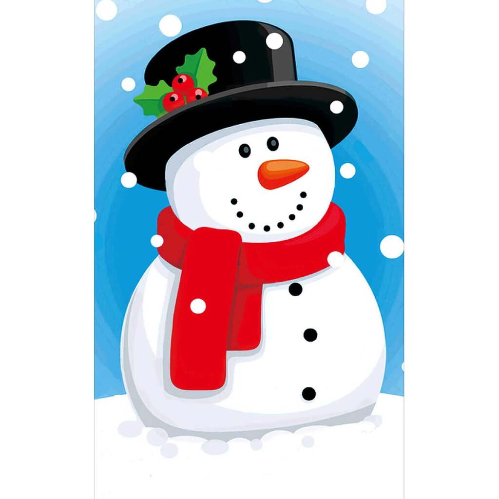 Deimantinė mozaika su rėmeliu TM Varvikas, 20x30 cm LC023e New Year Happy Snowman цена и информация | Deimantinės mozaikos | pigu.lt