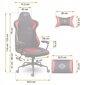 Žaidimų kėdė Sofotel Katarina, juoda/raudona kaina ir informacija | Biuro kėdės | pigu.lt