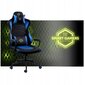 Žaidimų kėdė Sofotel Yasuo, juoda/mėlyna kaina ir informacija | Biuro kėdės | pigu.lt