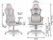 Žaidimų kėdė Sofotel Shiro, juoda/raudona kaina ir informacija | Biuro kėdės | pigu.lt