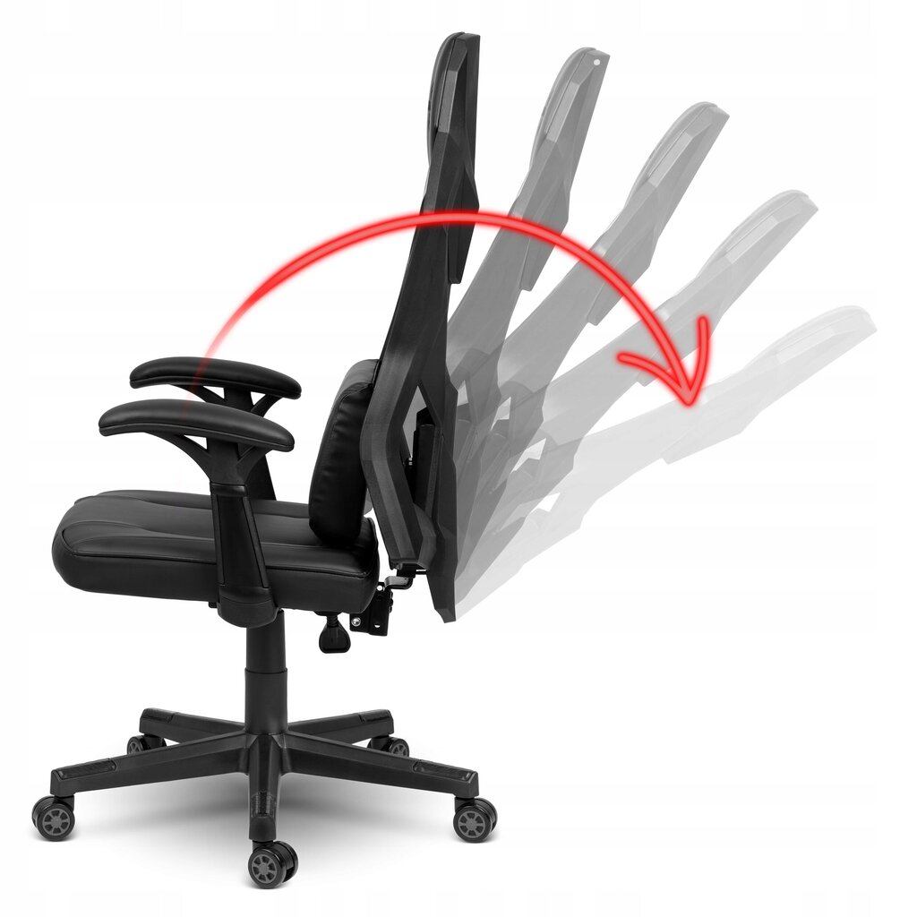 Žaidimų kėdė Sofotel Shiro, juoda цена и информация | Biuro kėdės | pigu.lt