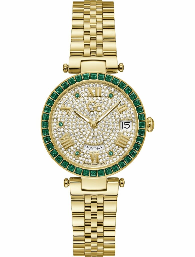 Moteriškas laikrodis, auksinė, GC kaina ir informacija | Moteriški laikrodžiai | pigu.lt