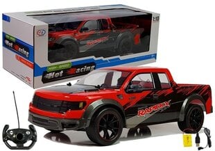 Nuotoliniu būdu valdomas automobilis Lean Toys Pick Up 1:10 Red R/C kaina ir informacija | Žaislai berniukams | pigu.lt