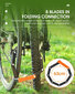 Sulankstomas dviračio užraktas, 63 cm, juodas kaina ir informacija | Užraktai dviračiams | pigu.lt
