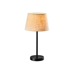 настольная лампа loreto 1xe27 черный/лен цена и информация | Настольные светильники | pigu.lt