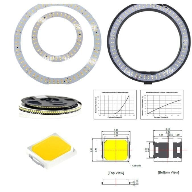 LED, 26 cm kaina ir informacija | Telefono laikikliai | pigu.lt