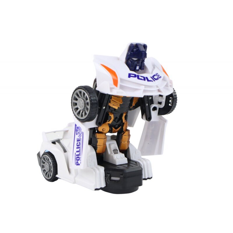 Automobilis - robotas 2in1 Lean toys, baltas kaina ir informacija | Žaislai berniukams | pigu.lt