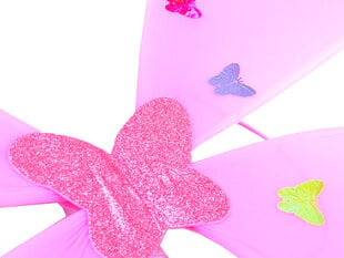Костюм феи со светящимися крыльями и юбкой, розовый цена и информация | Карнавальные костюмы | pigu.lt