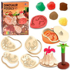 Dinozaurų fosilijų kūrimo rinkinys su plastilinu kaina ir informacija | Lavinamieji žaislai | pigu.lt
