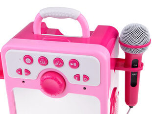 Музыкальная колонка для детей с микрофоном, розовая цена и информация | Развивающие игрушки | pigu.lt