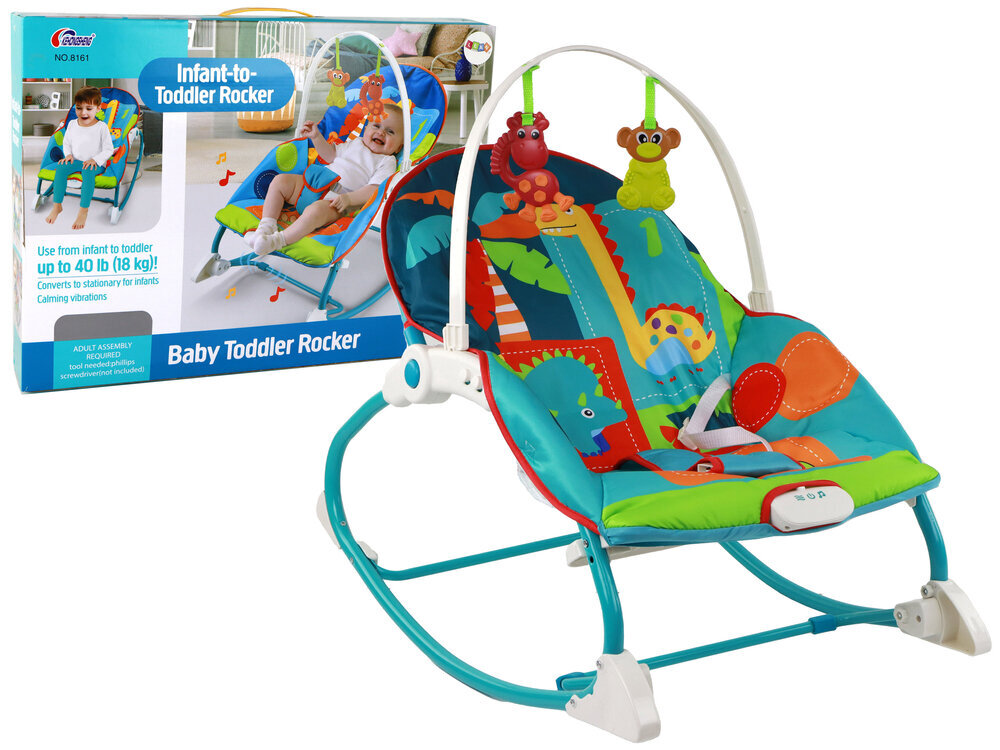 Gultukas - supynės Bouncer Rocker 2in1, su garsais kaina ir informacija | Gultukai ir sūpynės | pigu.lt