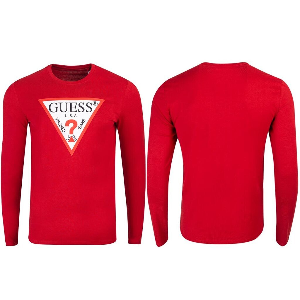 Guess marškinėliai vyrams 81957, raudoni kaina ir informacija | Vyriški marškinėliai | pigu.lt