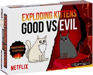 Stalo žaidimas Exploding Kittens: Gėris prieš blogį, LT kaina ir informacija | Stalo žaidimai, galvosūkiai | pigu.lt