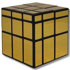 Veidrodinio stiliaus Rubiko kubas 3x3, auksinis цена и информация | Настольные игры, головоломки | pigu.lt