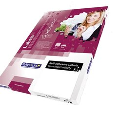 Lipni poliesterio plėvelė Rayfilm Laser Synthetic PET film Labels, matinė balta, 60mkm, A4, 10 lapų цена и информация | Канцелярские товары | pigu.lt