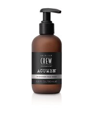 Средство для очищения лица для мужчин American Crew Acumen In-Shower, 190 мл цена и информация | Средства для очищения лица | pigu.lt