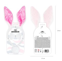 Набор для карнавала: ушки зайца, бабочка и хвостик. цена и информация | Карнавальные костюмы | pigu.lt