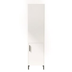 Шкаф Asir, 45x173,6x35,5см, белый цена и информация | Шкафчики для ванной | pigu.lt