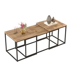 Кофейный столик Asir, 90x44,8x45см, бежевый цена и информация | Журнальные столики | pigu.lt