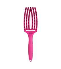 Plaukų šepetys Olivia Garden Fingerbrush Combo Medium Pink, 1 vnt kaina ir informacija | Šepečiai, šukos, žirklės | pigu.lt