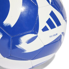 Мяч Adidas Tiro Club Ball White Blue HZ4168 HZ4168/5 цена и информация | Футбольные мячи | pigu.lt