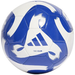 Мяч Adidas Tiro Club Ball White Blue HZ4168 HZ4168/5 цена и информация | Футбольные мячи | pigu.lt