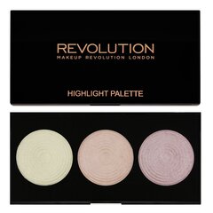 Spindesį suteikiančių priemonių paletė Makeup Revolution London Highlighter 15 g цена и информация | Бронзеры (бронзаторы), румяна | pigu.lt