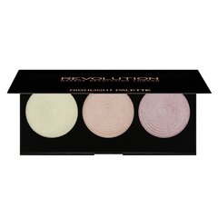 Spindesį suteikiančių priemonių paletė Makeup Revolution London Highlighter 15 g kaina ir informacija | Bronzantai, skaistalai | pigu.lt