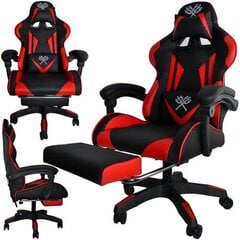 Žaidimų kėdė Dunmoon, juoda/raudona kaina ir informacija | Biuro kėdės | pigu.lt