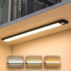 Магнитная светодиодная лампа с датчиком движения, 40 см цена и информация | Монтируемые светильники, светодиодные панели | pigu.lt