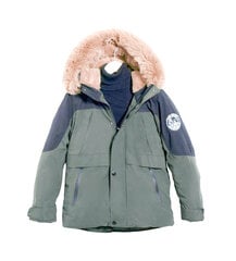 Зимняя куртка-парка для мальчика, зеленая цена и информация | Куртка для мальчика | pigu.lt