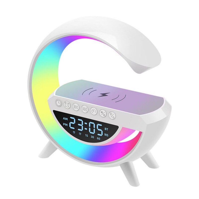 Piyu 3 in 1 RGB lempa su bevielio pakrovimo stotele ir bluetooth funkcija BT-3401 цена и информация | Įkrovikliai nešiojamiems kompiuteriams | pigu.lt