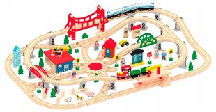 Medinė traukinio trasa Mega City kaina ir informacija | Žaislai berniukams | pigu.lt