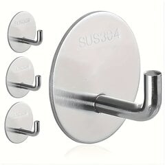 Набор крючков для ванны, 4 шт. цена и информация | Аксессуары для ванной комнаты | pigu.lt