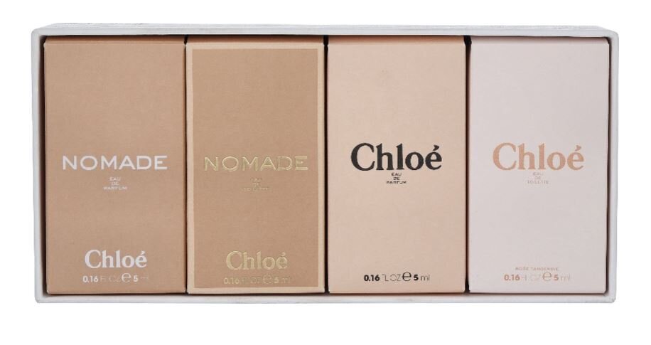 Rinkinys Chloe Miniatures moterims: parfumuotas vanduo EDP, 2x5 ml + tualetinis vanduo EDT, 2x5 ml kaina ir informacija | Kvepalai moterims | pigu.lt