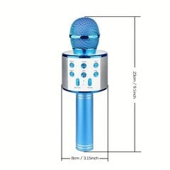 Bluetooth karaoke mikrofonas, mėlynas kaina ir informacija | Lavinamieji žaislai | pigu.lt