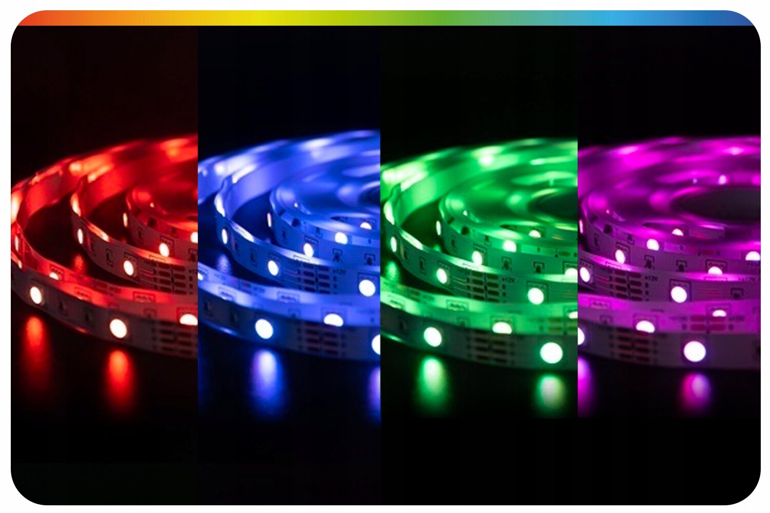 RGB LED juosta 15 m 5050 12V DC daugiaspalvė kaina ir informacija | LED juostos | pigu.lt