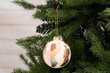 Kalėdinių eglės žaisliukų rinkinys Winteria Glass bauble Art, 8 cm, 3 vnt. kaina ir informacija | Kalėdinės dekoracijos | pigu.lt