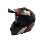 Motociklininko šalmas Vito Tivoli, juodas/raudonas kaina ir informacija | Moto šalmai | pigu.lt