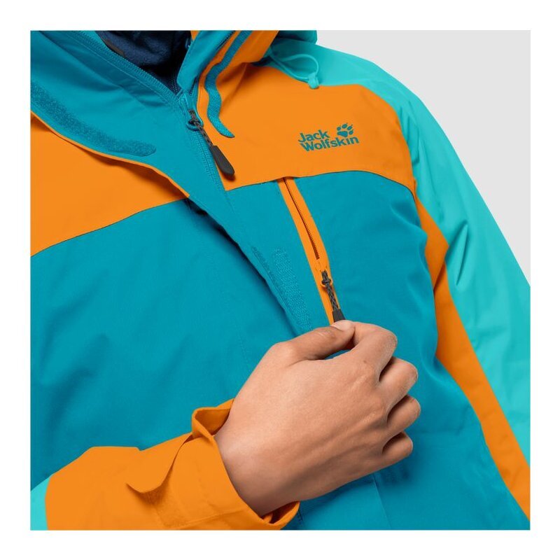 Striukė moterims Jack Wolfskin Whitney Peak 3in1 1113611-1221003, mėlyna цена и информация | Striukės moterims | pigu.lt