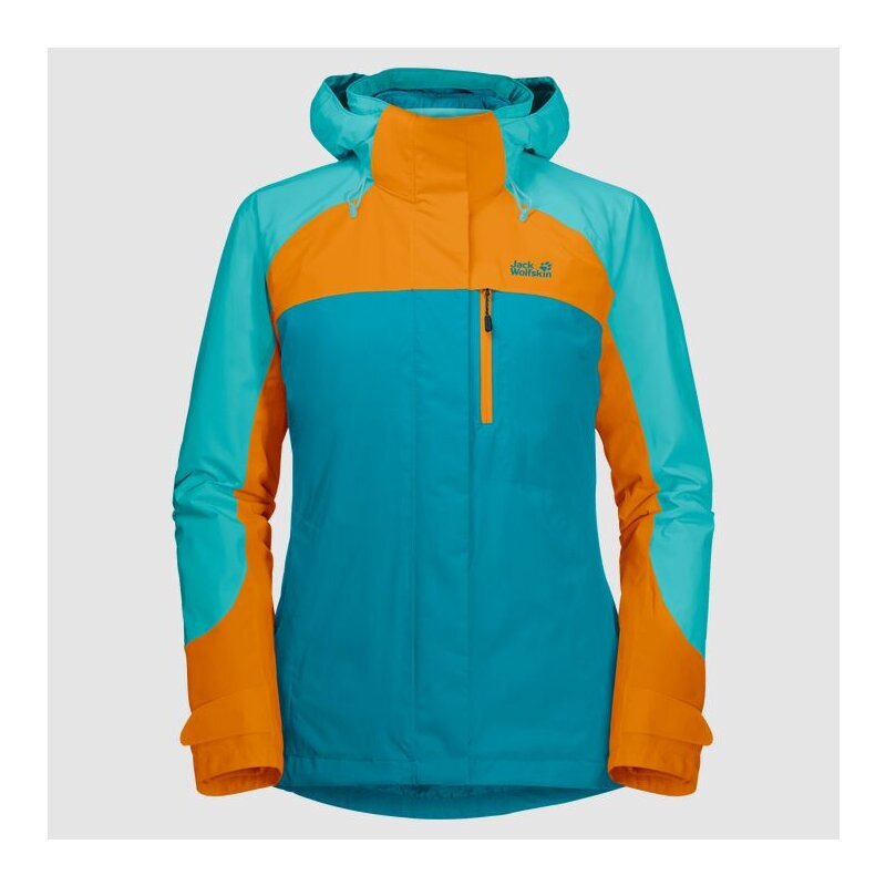 Striukė moterims Jack Wolfskin Whitney Peak 3in1 1113611-1221003, mėlyna цена и информация | Striukės moterims | pigu.lt