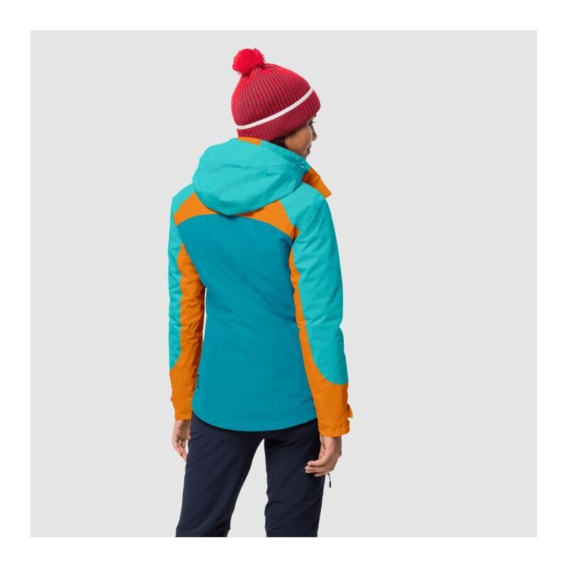 Striukė moterims Jack Wolfskin Whitney Peak 3in1 1113611-1221003, mėlyna цена и информация | Striukės moterims | pigu.lt