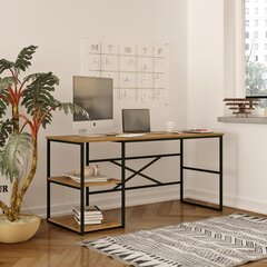 Rašomasis stalas Asir, 160x75x60cm, smėlio spalvos kaina ir informacija | Kompiuteriniai, rašomieji stalai | pigu.lt