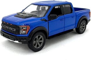 Žaislinis automobilis KinSmart, 2022 Ford F-150 Raptor, mėlynas kaina ir informacija | Žaislai berniukams | pigu.lt