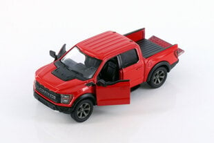 Игрушечная машинка KinSmart, 2022 Ford F-150 Raptor, красный цвет цена и информация | Игрушки для мальчиков | pigu.lt