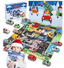 Advento kalendorius su žaisliniais automobiliais kaina ir informacija | Žaislai berniukams | pigu.lt