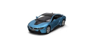 Žaislinis automobilis KinSmart, BMW i8, mėlynas kaina ir informacija | Žaislai berniukams | pigu.lt