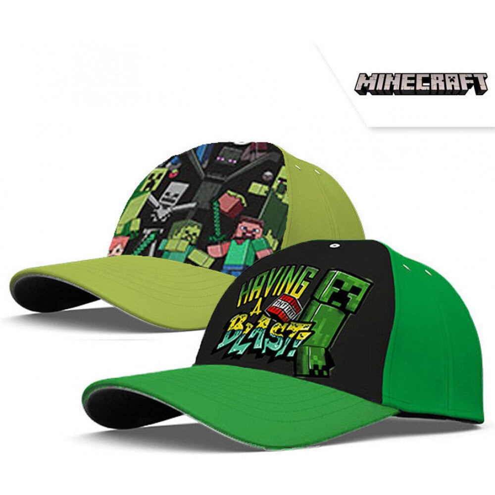 Minecraft kepurė vaikams Blast, žalia kaina ir informacija | Kepurės, pirštinės, šalikai berniukams | pigu.lt