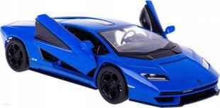 Žaislinis automobilis KinSmart, Lamborghini Countach LPI 800-4, mėlynas kaina ir informacija | Žaislai berniukams | pigu.lt